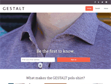 Tablet Screenshot of gestaltclothing.com